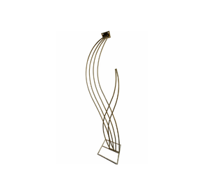 Gold Curved Metal Wedding Centerpiece Stand