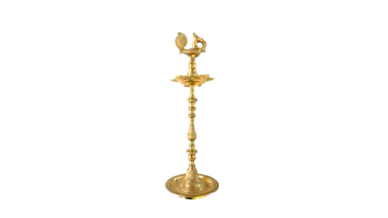 CANDLE HOLDER- BRASS - INDIAN DECOR 25inch