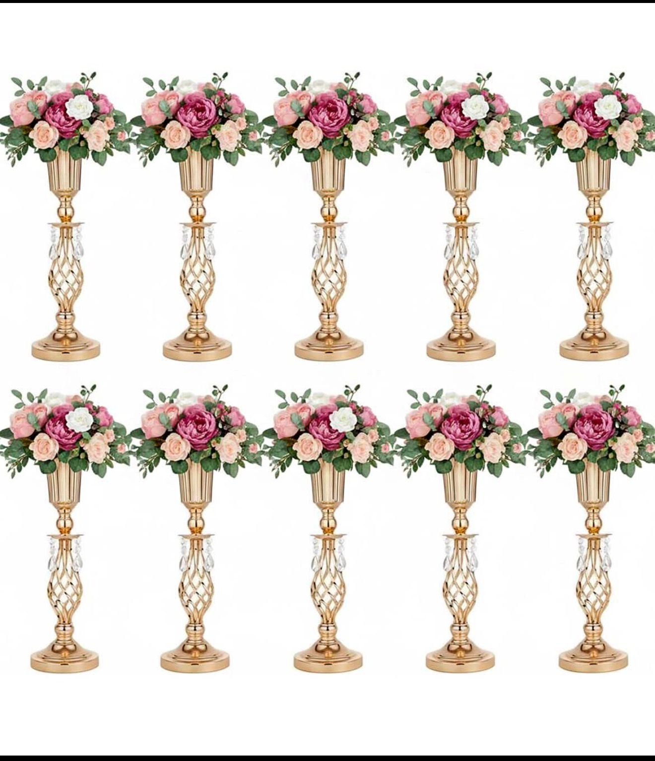 Crystal Gold Centerpiece Stand