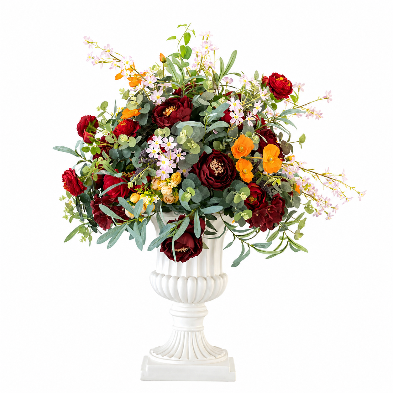 BURGUNDY BLOOM FLOWER VASE