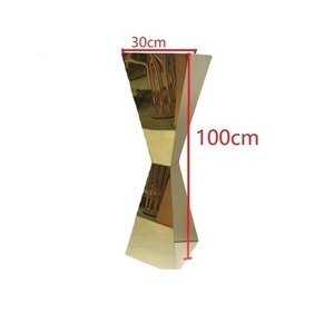 Golden Hourglass Metal Stand