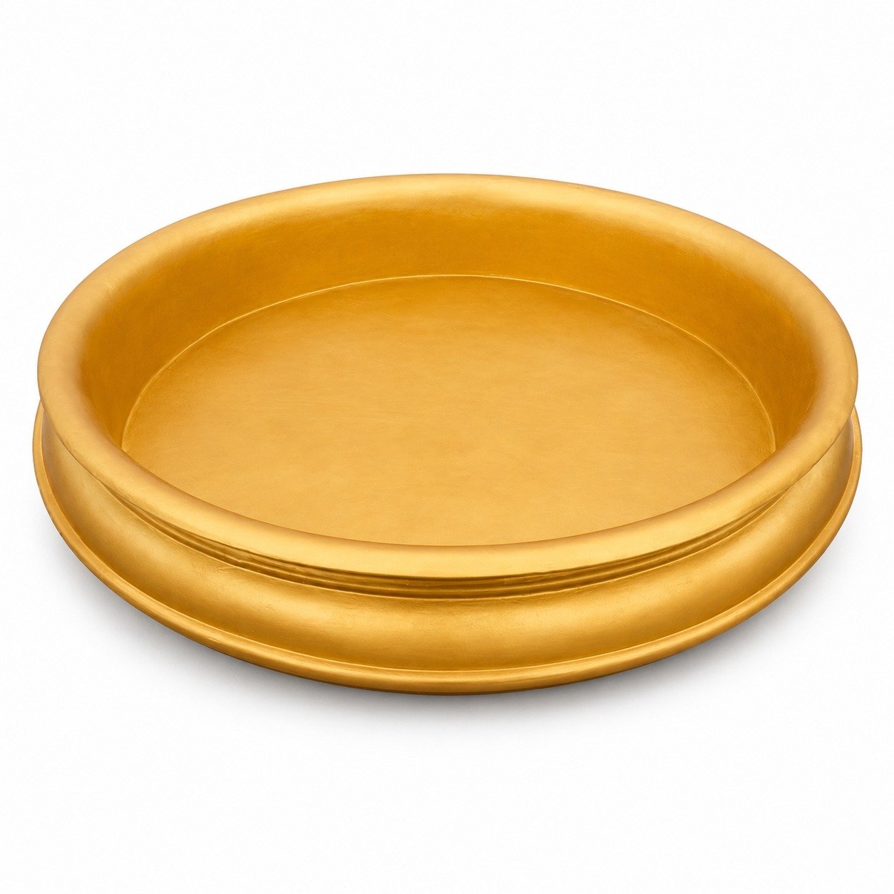 Gold Round Decorative Urli Bowl
