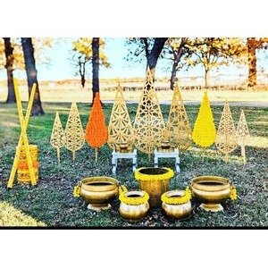 Haldi Outdoor Decorative Props Setup