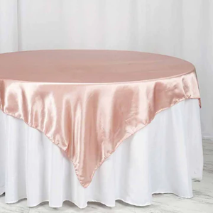 Blush Pink Satin  Overlays