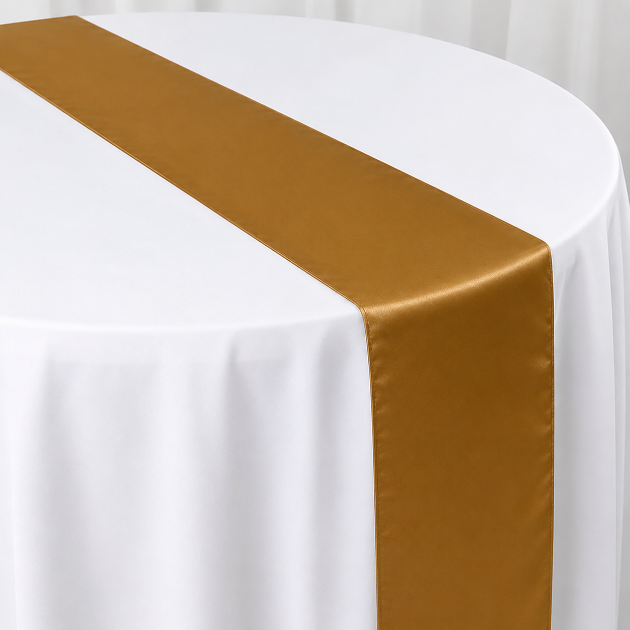 Gold Satin Table Runner