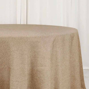 Natural Linen Round Table Cover
