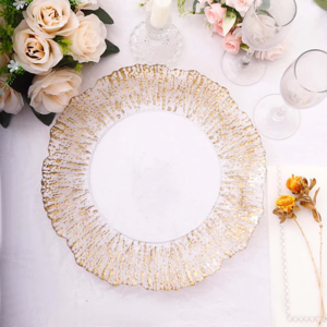Elegant Gold Rim Decorative Charger