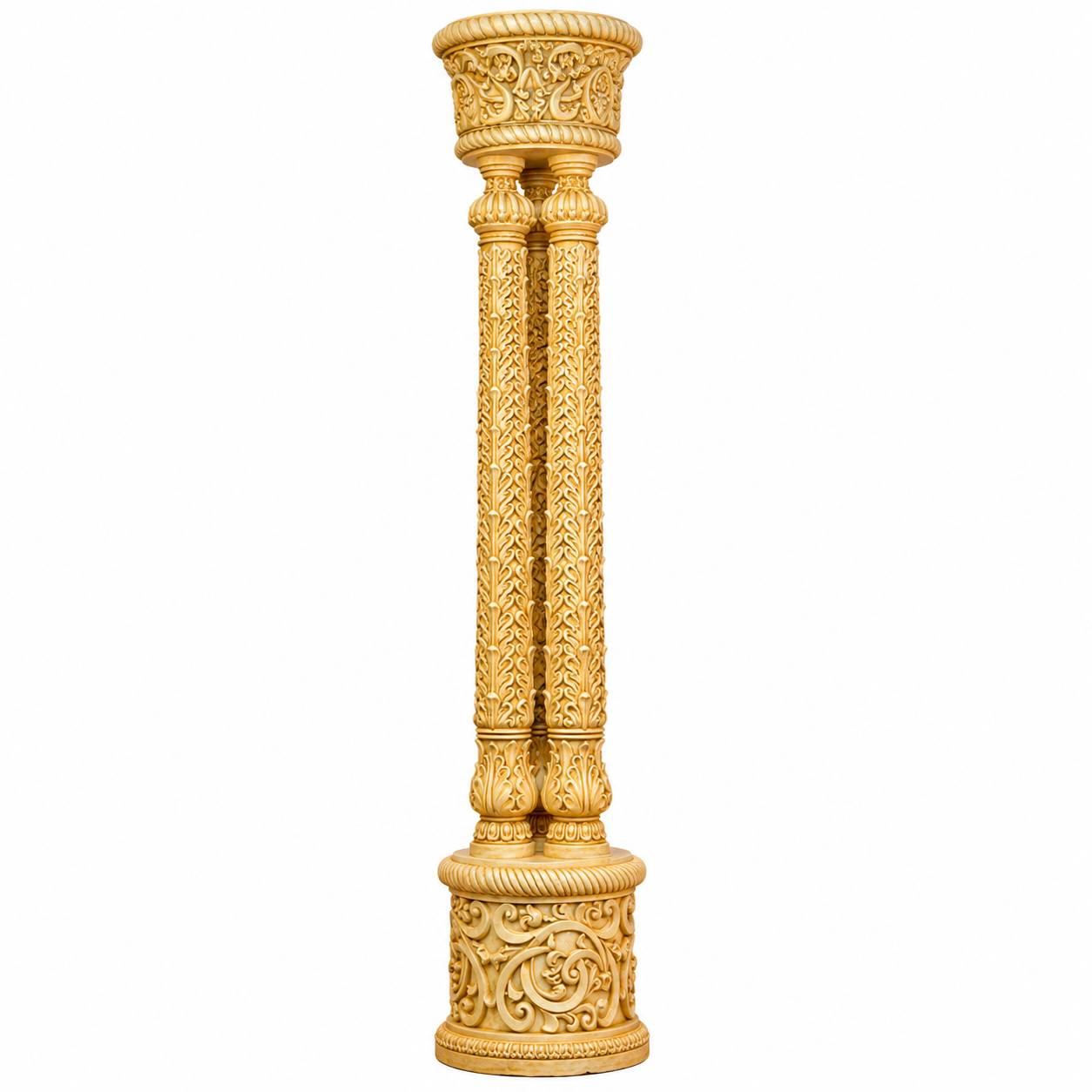 Royal Carved Mandap Decorative Pillar Stand