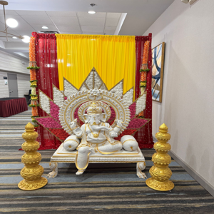 Royal Ganesha Throne Setup