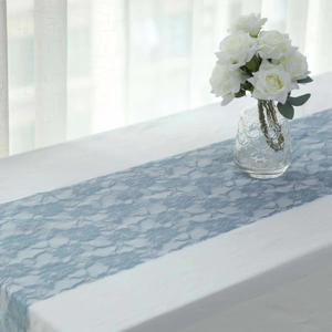 Lace Table Runners-Dusty Blue