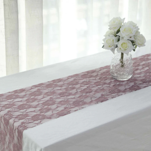 Lace Table Runners-Violet - Vintage Rose