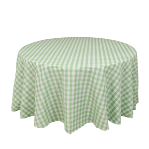 Polyester size -120 inches polyester-White/Sage Green