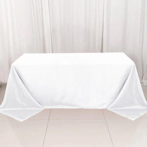 Polyester size-90×132 inches polyester-White