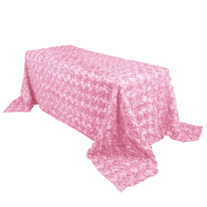 Linens Fabrics Rosette size-90×132 inches-Pink