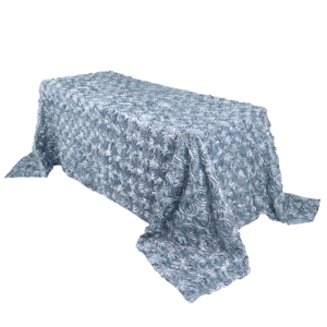 Linens Fabrics Rosette size-90×132 inches-Dusty Blue