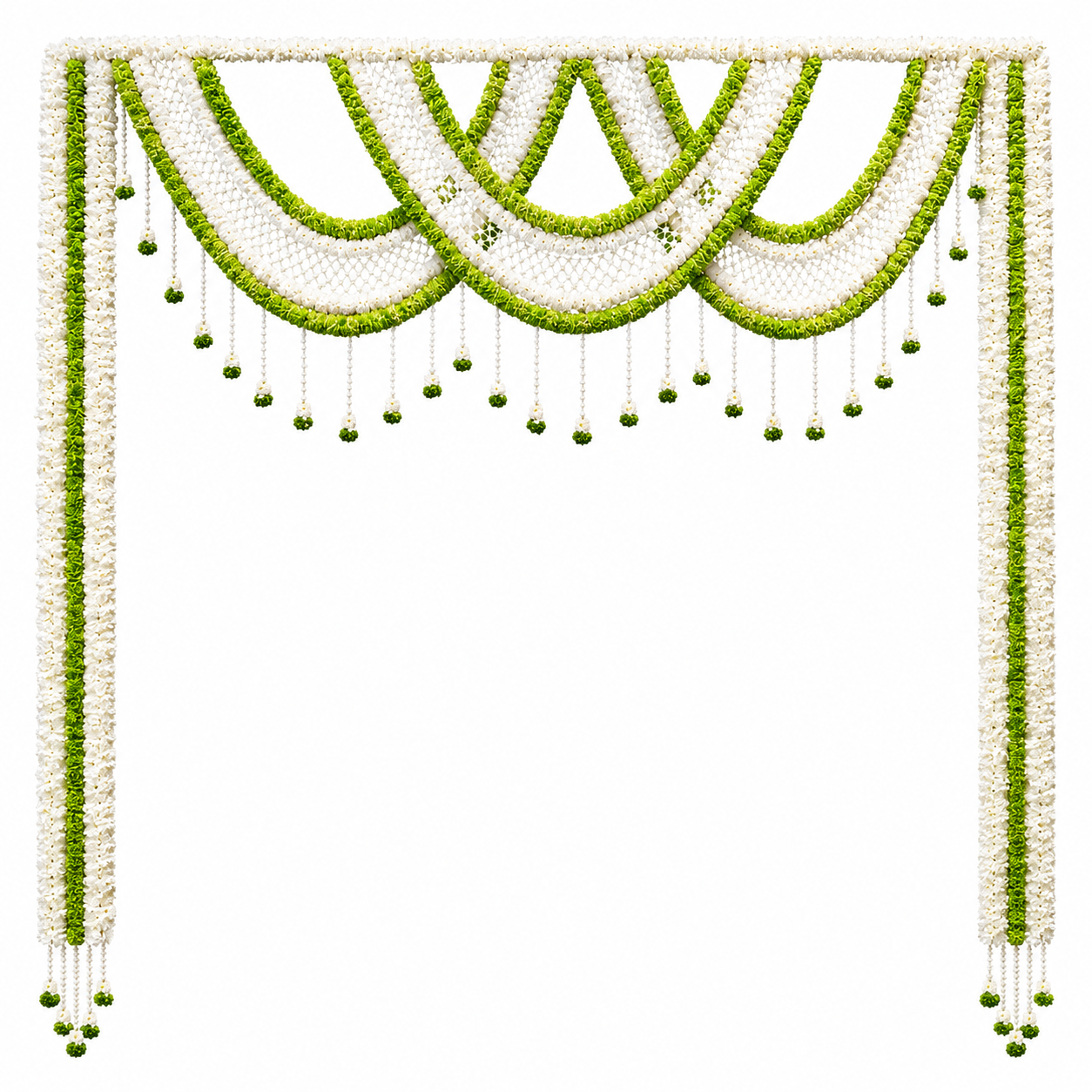 Artificial Floral Door Frame Garland Decoration