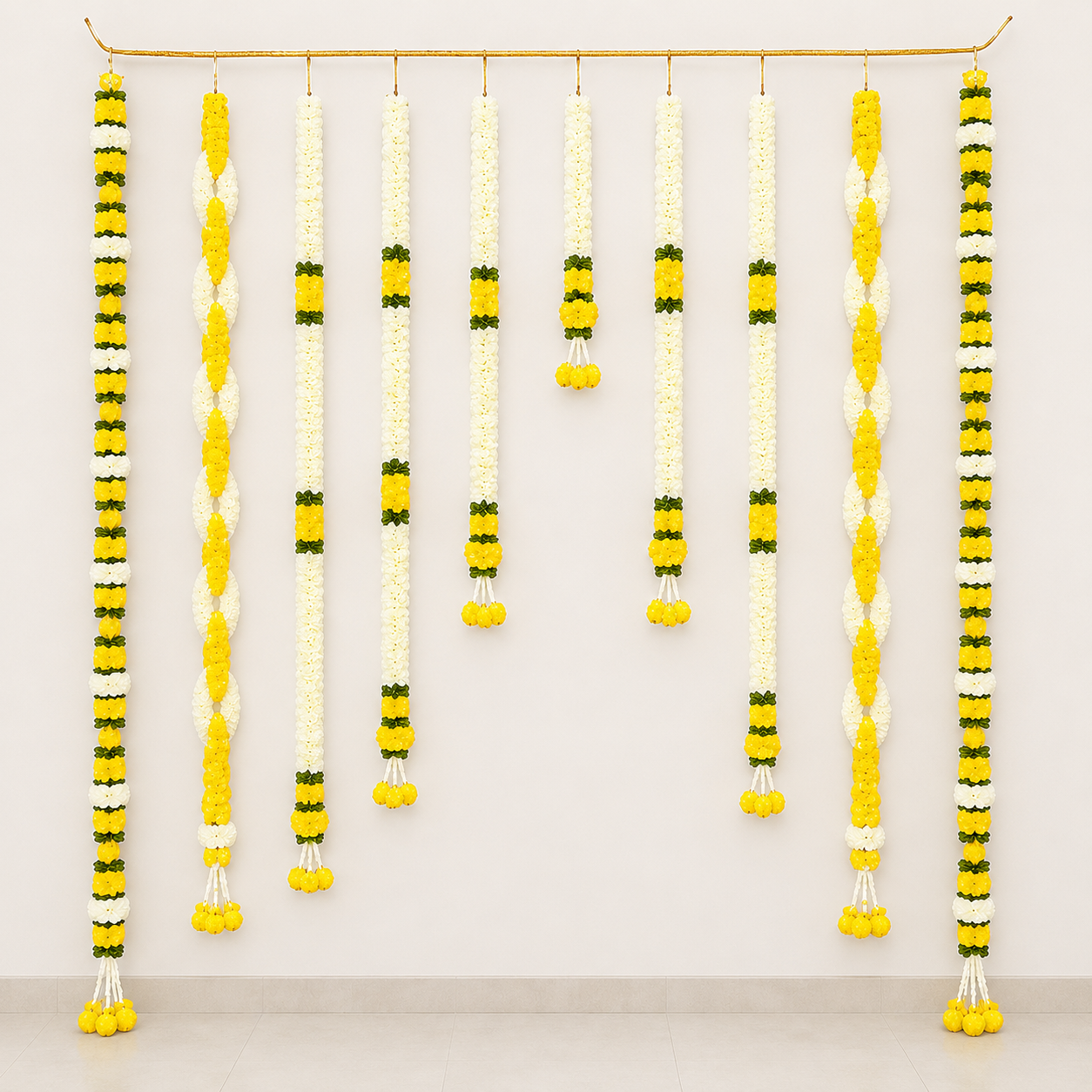 Artificial Floral Hanging Garland Set